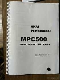 predám ako nový sampler AKAI MPC 500 - 7