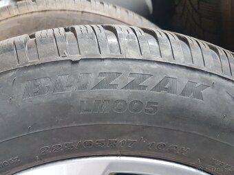 17''orig.Toyota zimné kolesa5x114R17ET 35 Bridgestone225/6 - 7