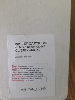 Predám tonery na tlačiareň Canon + náplne - 7