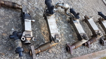 BMW chladič vyfukovych plynov EGR AGR predhrev vody - 7