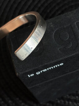 Strieborný náramok, Le gramme 31g, striebro 925, veľkosť M - 7