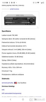 Stereo receiver, zosilňovač Technics SA-EX120 - 7