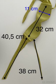 Calzedonia zelené satén bikini bandeau brazil Kendall XS - 7