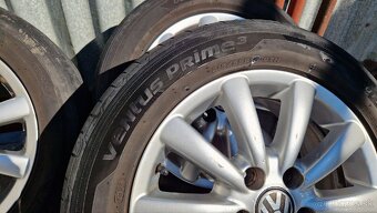 ALU disky, predám letnú sadu vw sharan 215/55 R16 xl - 7
