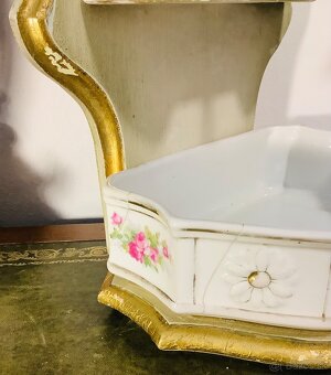 Starožitná nástěnná porcelánová fontána Francie - 7