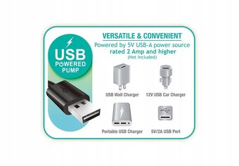 Posteľ - Matrac s pumpičkou USB 99 x 191 x 30 cm - 64112 Int - 7