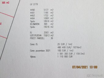 🟢 Predám podiely stavebné pozemky Kežmarok 350 bytov - 7