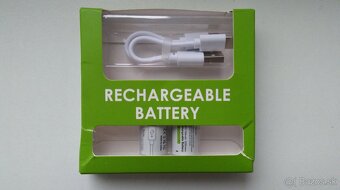 Nabíjateľné batérie RCR123A, 16340, 700 mAh 3,7V, 2,59 Wh - 7