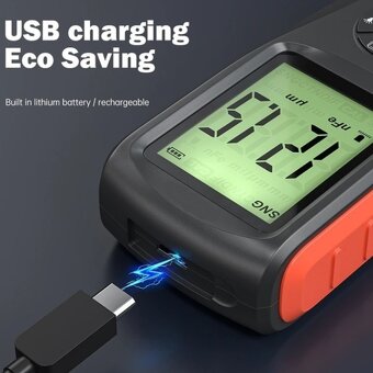 Nový kvalitný merač hrúbky laku, tester laku, povlakomer - 7