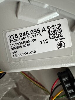 Zadné vonkajšie ľavé svetlo SUPERB II 14-15 3T5945095A led - 7