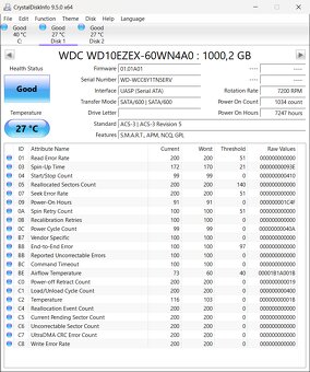 Predám 3,5" 1TB HDD SATA - 7