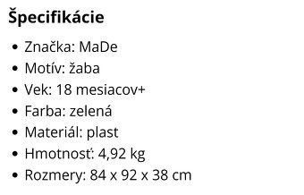 Pieskovisko/bazénik Žabka - 7