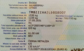 elektro Skoda Citigo e iV Style max vybava - 7