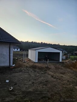 Plechová garáž 6x5,5m - 7