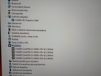 predám ntb Dell latitude e5550 /Intel core i5 / 8gb ram /ssd - 7