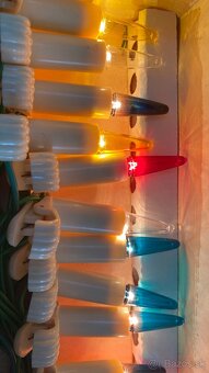 Retro vianočné svetielka aj s náhradnými žiarovkami - 7