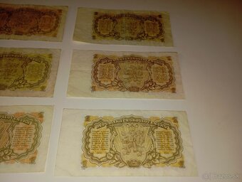 BANKOVKY 1 KČS 1953, RŮZNÉ VARIANTY, NEPERFOROVANÉ - 7