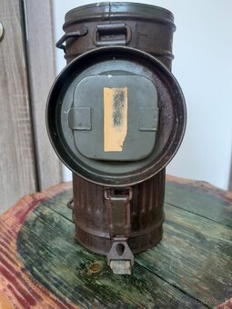 Nemecký kanister na plynovú masku M38 Wehrmacht WW2 - 7