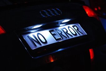 AUDI LED osvetlenie ŠPZ silná biela farba + canbus - 7