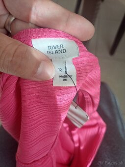 Nové ružové šaty River Island, veľ. 38 - 7