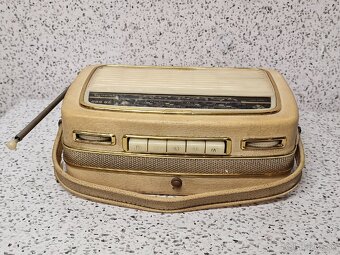 ALLWELLEN 》 Starožitné kabelkové radio / INGELEN TR 500 - 7