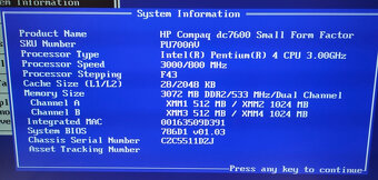 HP Compaq dc7600 SFF - 7