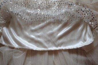Šifónová dlhá sukňa s flitrami, L/XL - 7