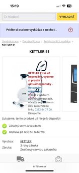Ergometer Kettler E1 TOP STAV - 7
