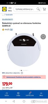 🆕Nový 🆕 Robotický vysávač so stieracou funkciou SSWR A1 ⚠️ - 7