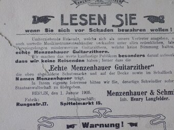 Predam citaru zn.Menzenhauer.. - 7