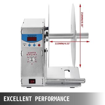 Automatický navíječ a převíječ štítků 115 mm - 7