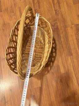 Veľký prútený košík pevný - 7