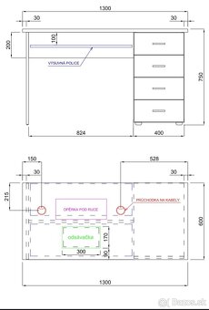 Manikérsky stol,lampa,odsavacka - 7