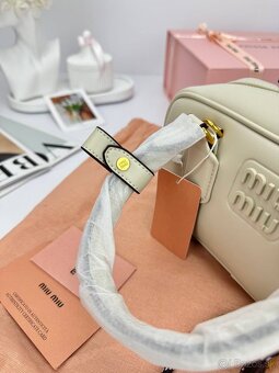 Prémium kabelka Miu Miu Milky Cream - 7