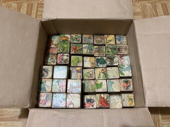 Predám drevenné kocky, spol. hry, šport. potreby, hračky - 7