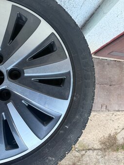 Predám original elektróny + zimné pneu škoda superb 3 215/55 - 7