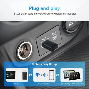 Bezdrôtový adaptér Mini Wireless CarPlay USB - 7