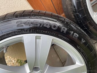Orig. alu disky. AUDI A4 A5 5x112 8J x18 ET 25 245 40 R18 - 7