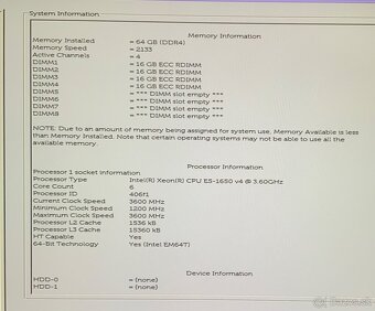 Dell precision 5810 Tower s Raidom 64GB RAM - 7