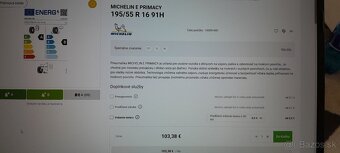 Michelin eprimace195x55 R16 H91DOT2724 - 7