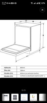 Umývačka riadu Midea MID60S121-CZ - 7