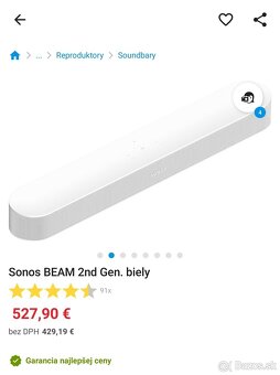 Sonos BEAM 2nd Gen. biely - 7