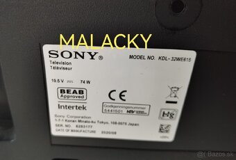Predám plne funkčný Smart LED TV Sony KDL-32WE615 - 7