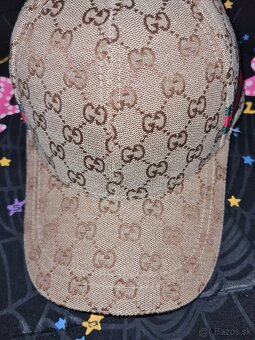 Gucci siltovka gucci čiapka hnedo/zlatá gucci cap - 7
