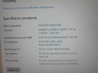 predám 12" HP elitebook 820 g3/ Intel core i5 /8gb ram /ssd - 7