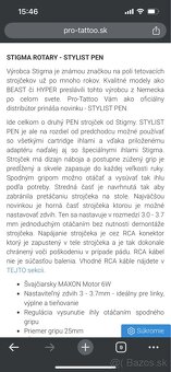 STIGMA ROTARY STYLIST PEN TETOVACÍ STROJČEK + BRONC BATTERY - 7