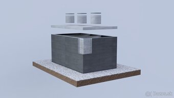 12m3 BETONOVÁ ŽUMPA, PIVNICA, BETÓNOVÁ NÁDRŽ NA VODU - 7