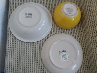 Keramická súprava 3 ks, žltá farba, nová - 7