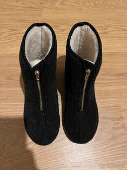 Vlnene kapce vlna nové 39 na nohu 25cm vnútorná dlzka 25.5cm - 7