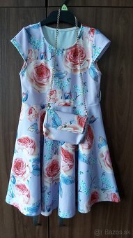 Predám detské slávnostné šaty veľkosť 116 a 134 - 7